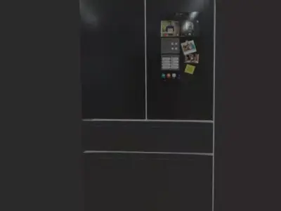 Smart fridge  Low-poly 3D model