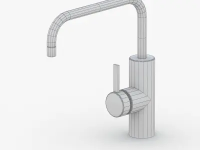 1666 - Water Tap Low-poly 3D model