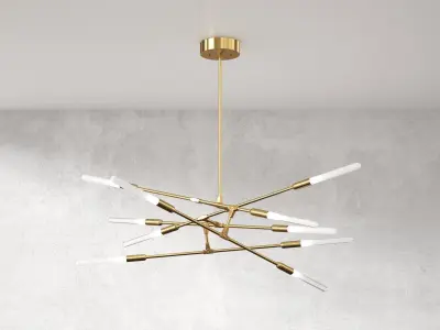 Dawn 10 Horizontal Pendant Lamp 3D model