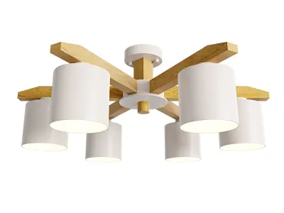 Modern chandelier 3D model 4