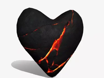 Broken Heart 1 Low-poly 3D model