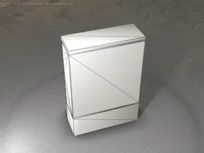 Electrical Distribution Cabinet 36 Low-poly 3D model