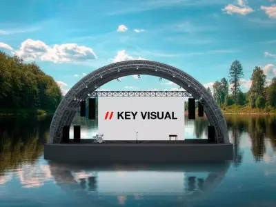 The scene on the water 3D model