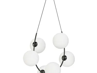 Marcan 6 light Chandelier 3D model