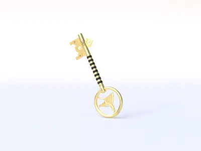 Legendary Key Low-poly 3D model