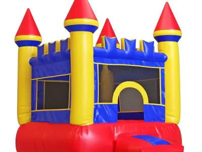 Bouncy castle trampoline 3D model