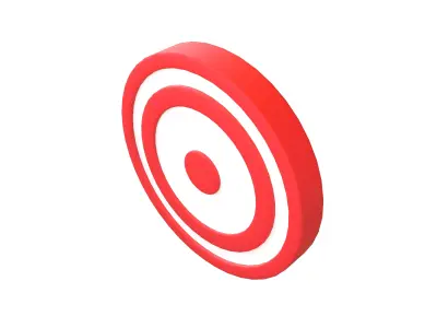 Target Symbol v1 001 Low-poly 3D model