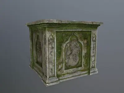 column Low-poly 3D model