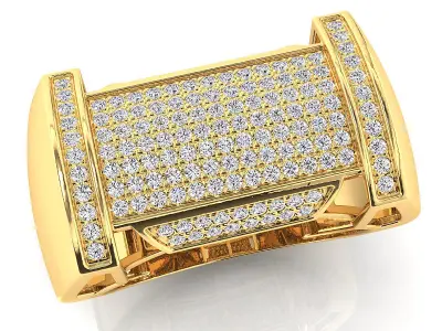 Big fancy mans ring 3D print model