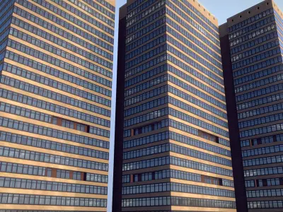 MSK Building 21 Low-poly 3D model