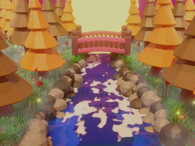 Fantasy Forest 3D model