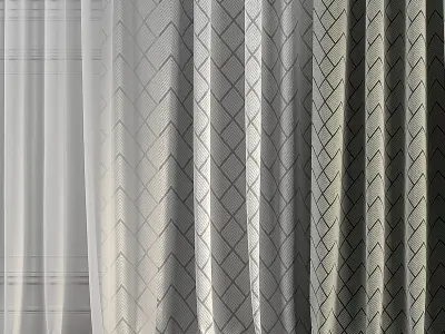 Curtain Set 284 3D model