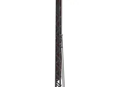 Railway Semaphore 2 Weathered Low-poly 3D model