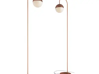 Floor lamp cedar and moss floor lamp 3D model