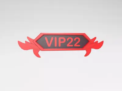 Game VIP Symbol v4 008 Low-poly 3D model