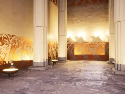  Ancient Greek Island City Low-poly 3D model