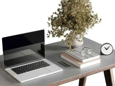 Workplace - Home offfice set - office furniture 40 3D model