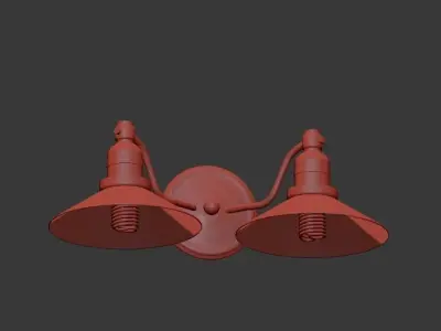 Hadley 2 Light 18 inch Satin Nickel Bath And Vanity Wall Light 3D model