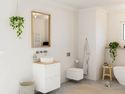 Bathroom Faucet Chrome 3D model