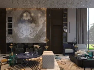 living room 3D model