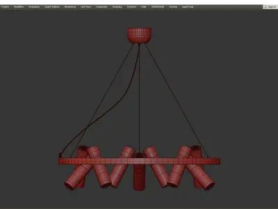 Rickon Chandelier Spot 18 Low-poly 3D model