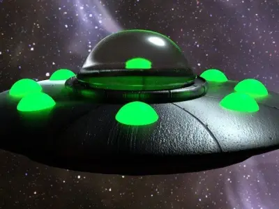 Ovni  for game scene or animation Low-poly 3D model