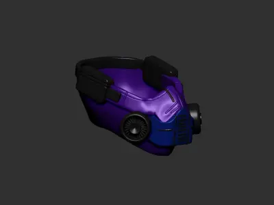 gas mask sculpt 3d printable  3D model