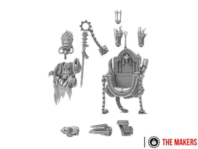 Dark Techno - High Pontiff Capacitus 3D print model