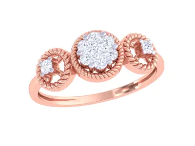 Women Ring  Render 3dm STL OBJ FBX Details 3D print model 316