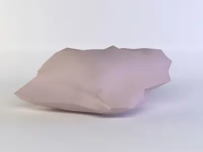 Pink rock3 Low-poly 3D model