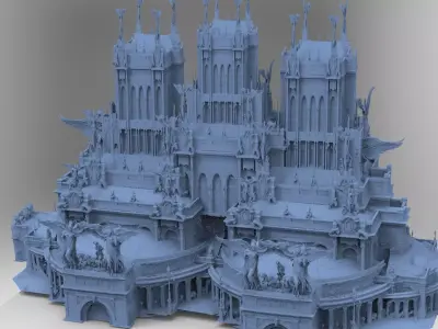 Final fantasy street Hall 9 3D model