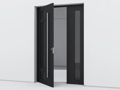 Aluminium door 116 3D model