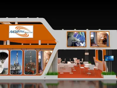 exhibit exhibition stand design Free 3D model