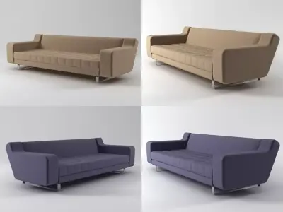 3-Seat Sofa Free 3D model