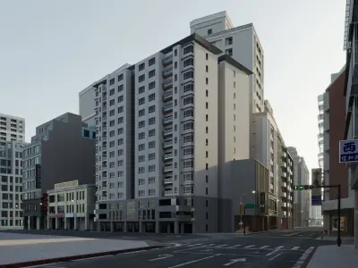 Taiwan Street Taiwan City Block 3D model