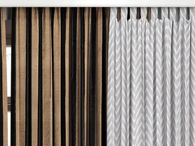 Curtain Set 480C 3D model