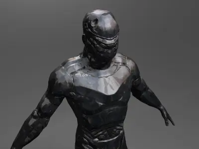 Space wanderer 2 Low-poly 3D model