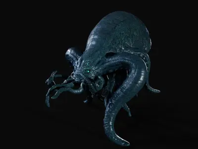Alien Monster Low-poly 3D model buy