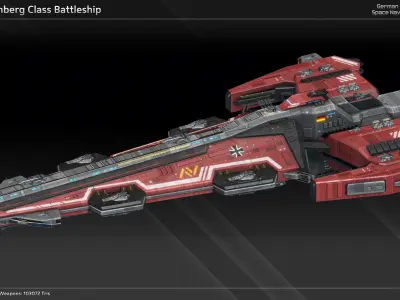 GSN Reinforcement Fleet Collection 3D Model Pack