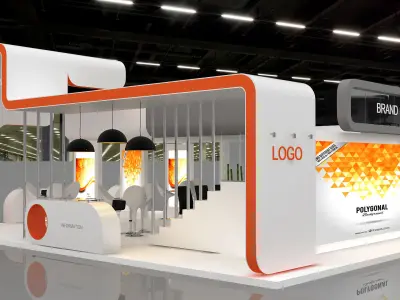 booth  3D model buy