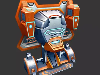 Wall Fortress - Laser Type 07 3D model