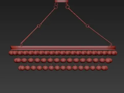 Balthazar Oval Ceiling Mount 3D model
