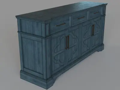 Craft And Main Accent Media Cabinet 3D model
