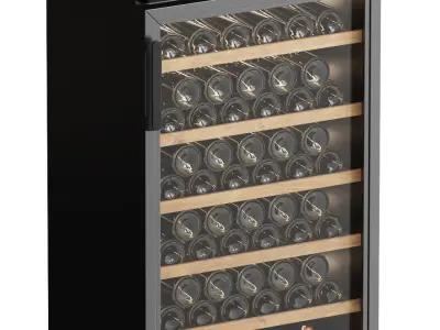 POZIS wine showcase-refrigerators with lighting - 4 models 3D model