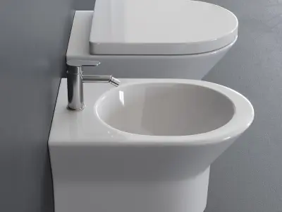 Noken Tono Wall-Hung WC Low-poly 3D model