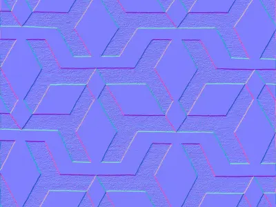 Carpet geometric rug 3D model