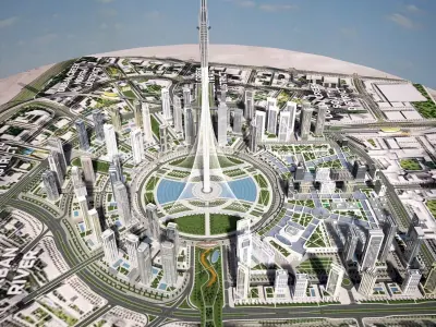 Dubai Creek Harbour 3D model