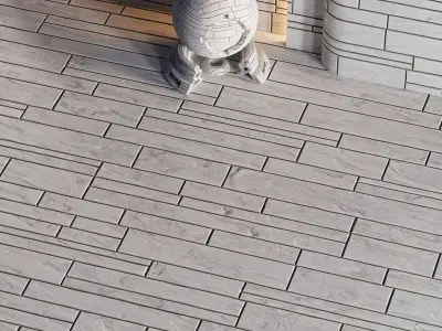 H84 Slate Stone - PBR - 4K - Seamless Low-poly 3D model