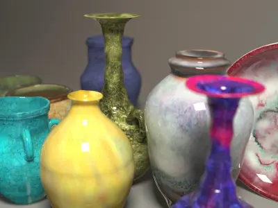 Porcelain pottery model of jun porcelain-ALL 3D model