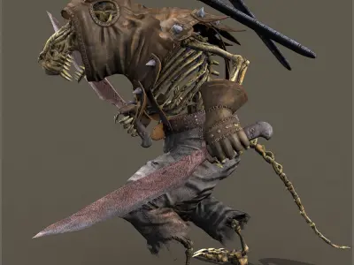 Ratkin Rogue Light Version Low-poly 3D model